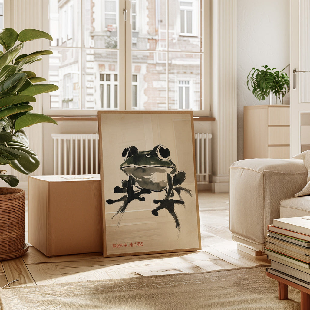 Zen Frog in Stillness