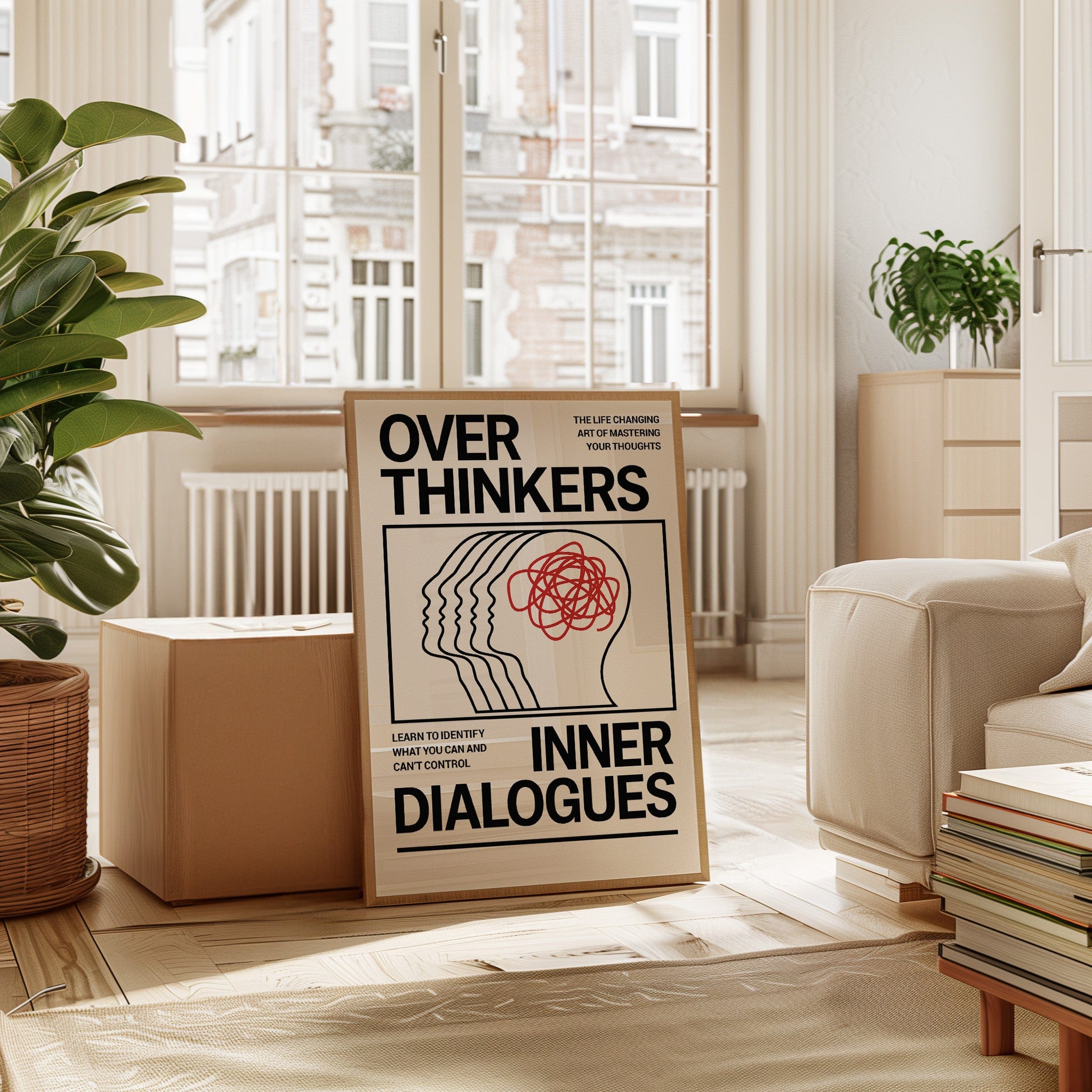 Overthinkers Inner Dialogues – Bold Modern Mental Health Print