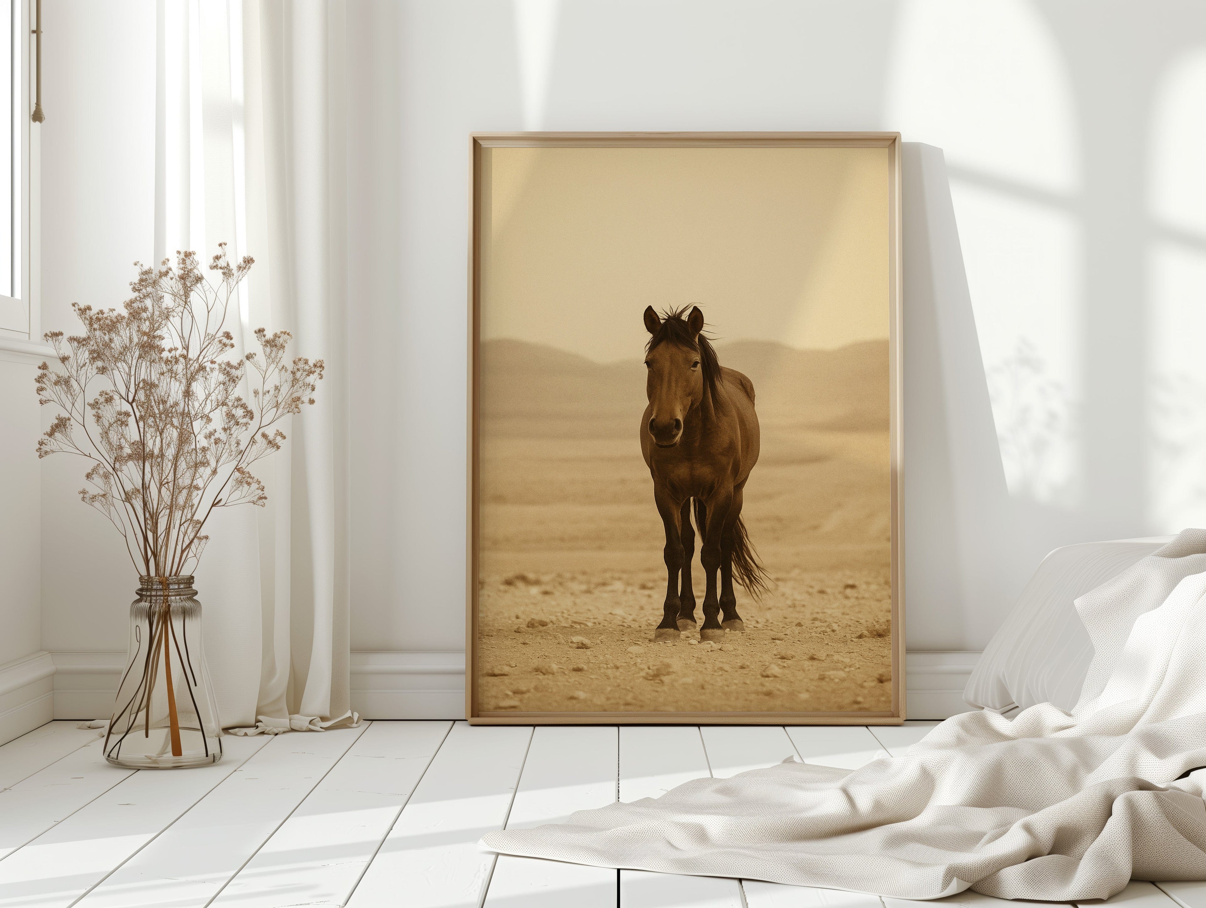 Lone Desert Mustang