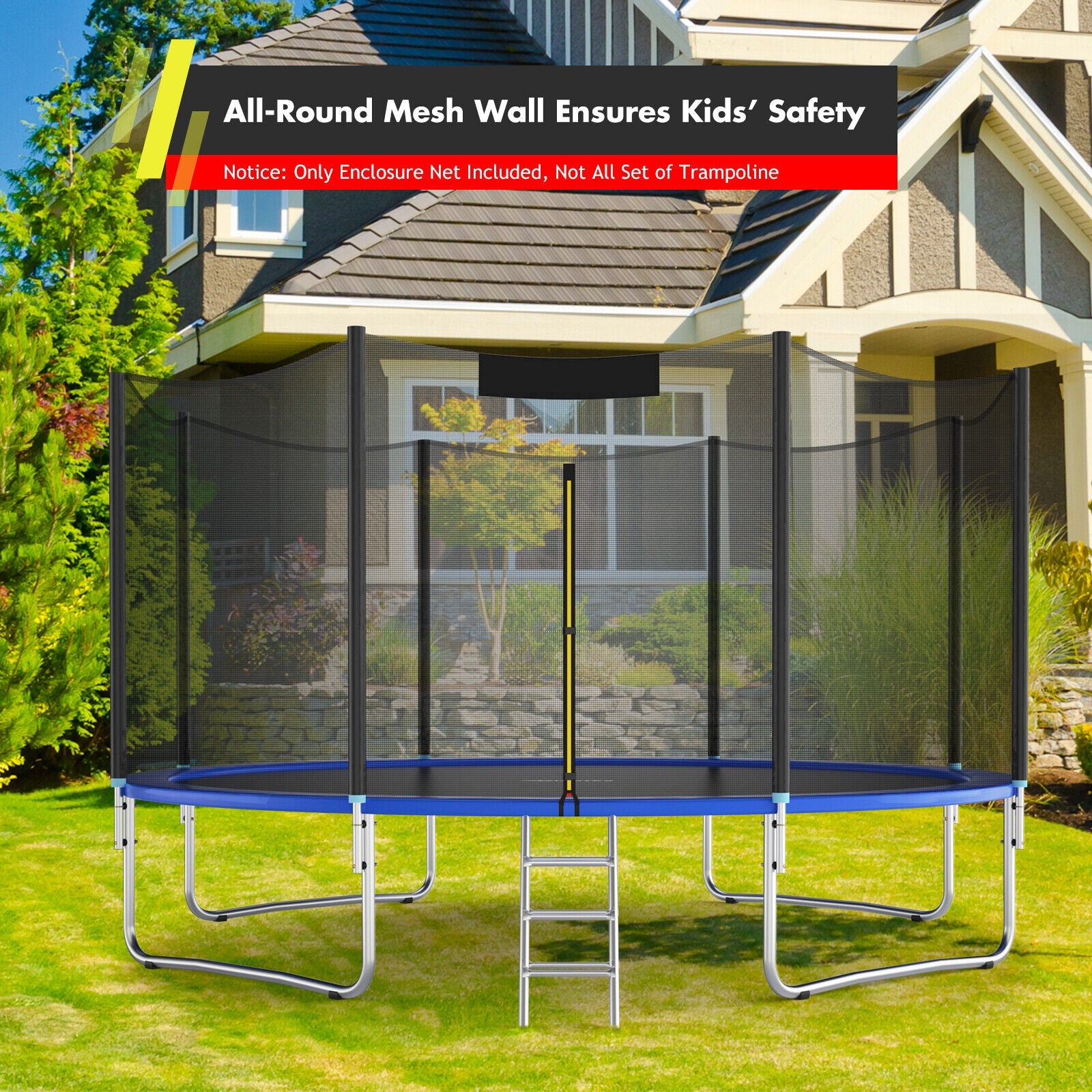 15/16 Feet Trampoline Replacement Safety Net-15 ft