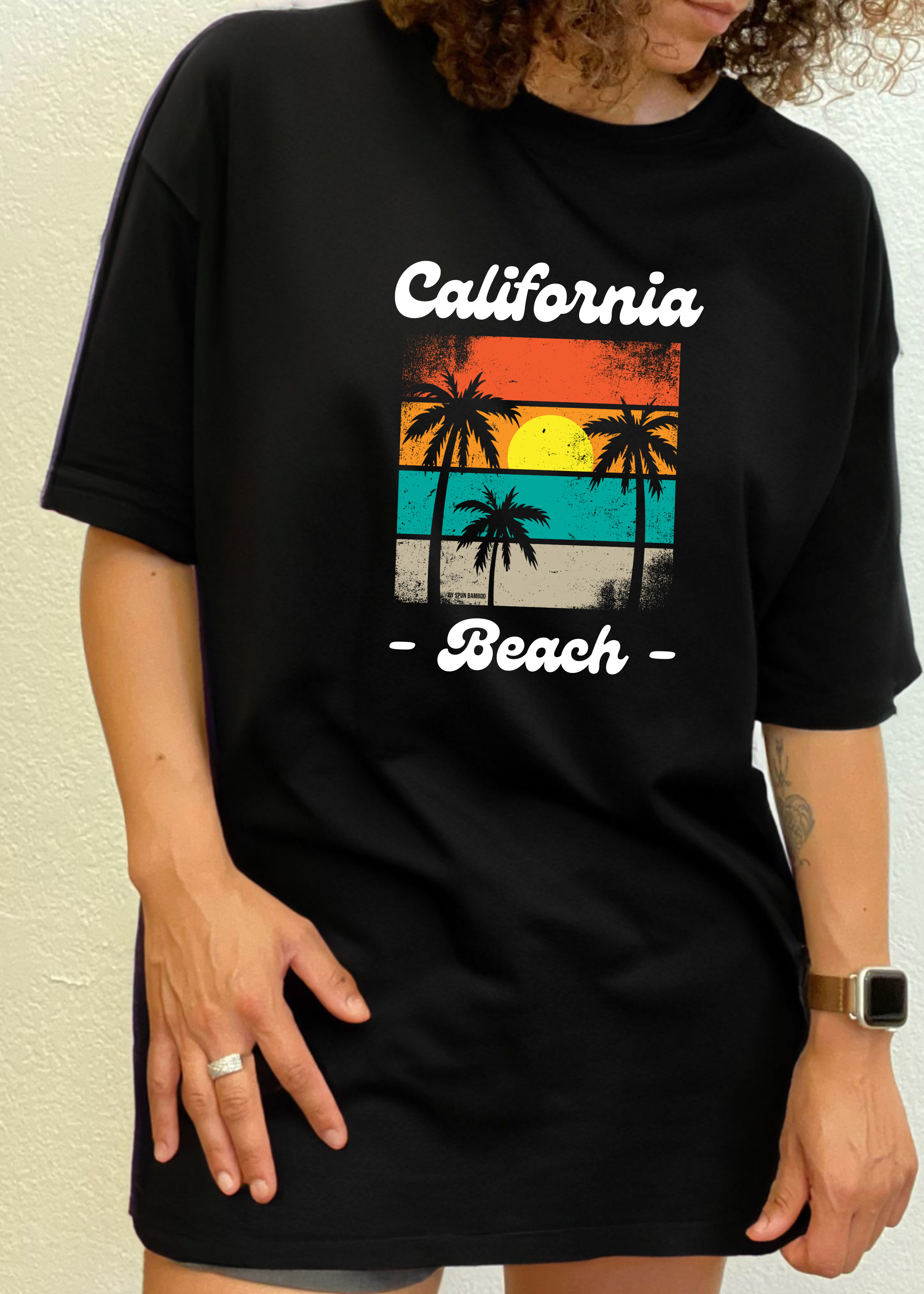 California Beach Unisex Bamboo Viscose/Organic Cotton Short Sleeve Graphic T-Shirt
