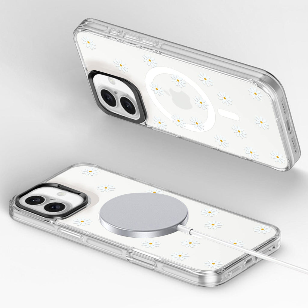 iPhone 16 Floral Design Case with Swappable Back - Wireless Charging | Inspire Series