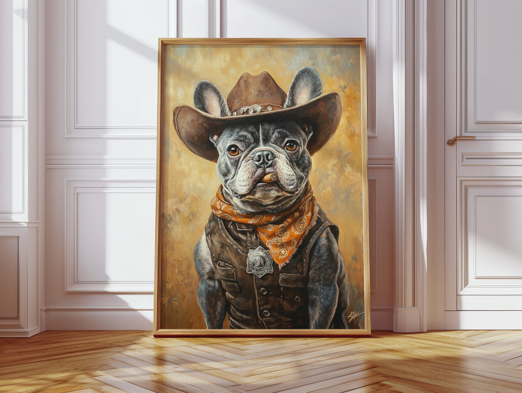 Sheriff Bulldog with a Badge and Attitude