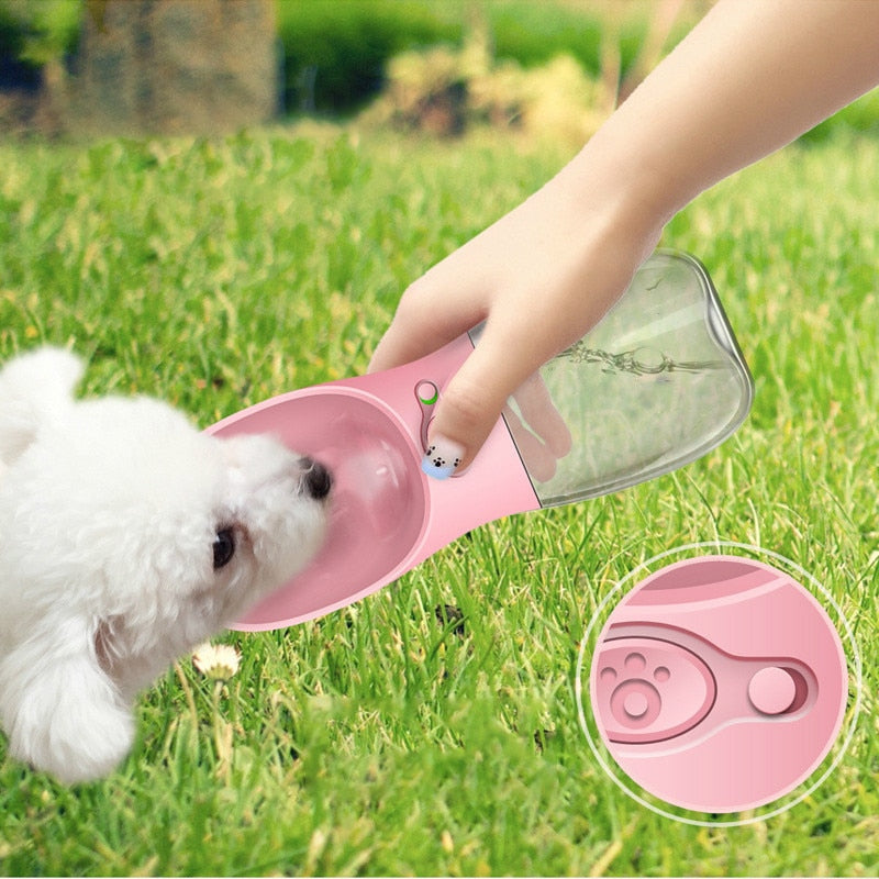 Portable Pet Water Bottle with Filter – 350ml & 550ml Dog Water Dispenser