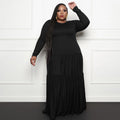 Women's Stitching Loose Swing Maxi Dress