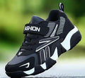 Kids' Leather Mesh Sneakers – Anti-Slip Sport Shoes for Boys & Girls