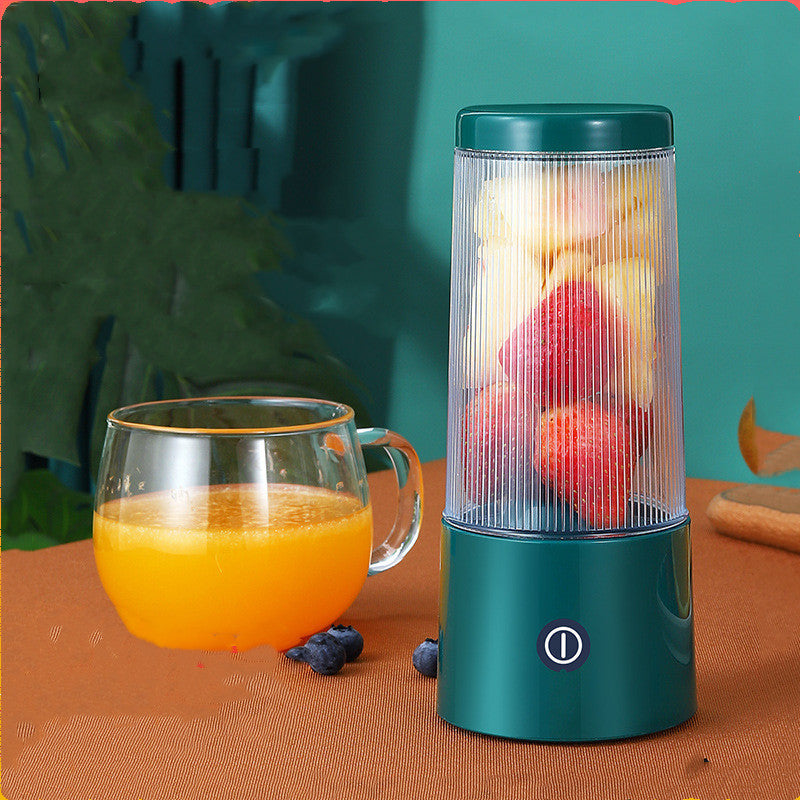 Portable Mini Juicer Cup 350ml USB Rechargeable 4-Blade