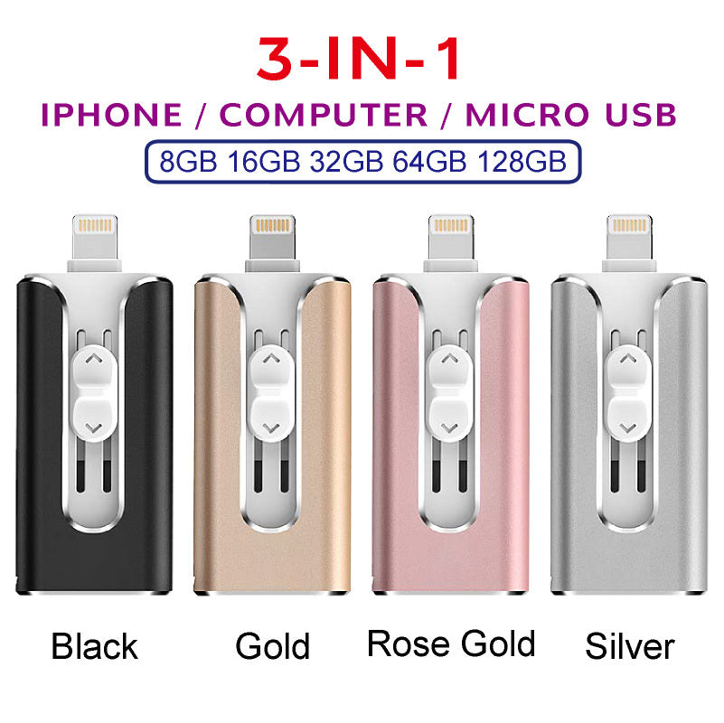Metal USB Drive: Android & Computer Compatible