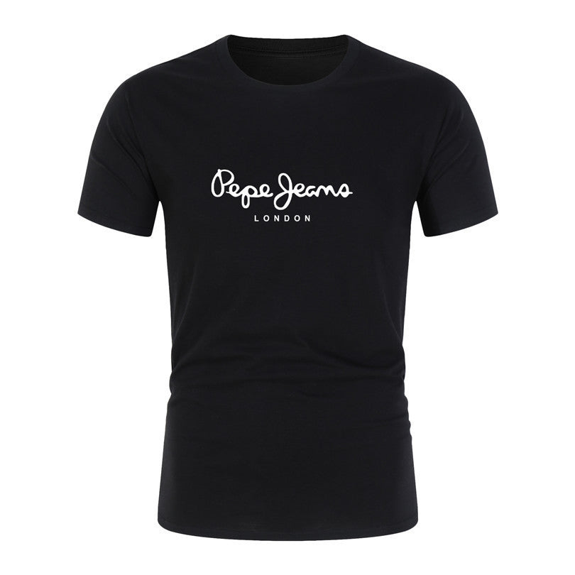 Letter Print Short Sleeve T-Shirt – Unisex | 6 Colors | XS–2XL