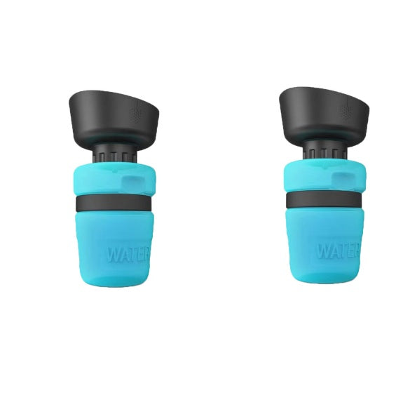 Portable Dog Water Bottle & Bowl 2-in-1 – 520ml Leak-Proof Travel Dispenser