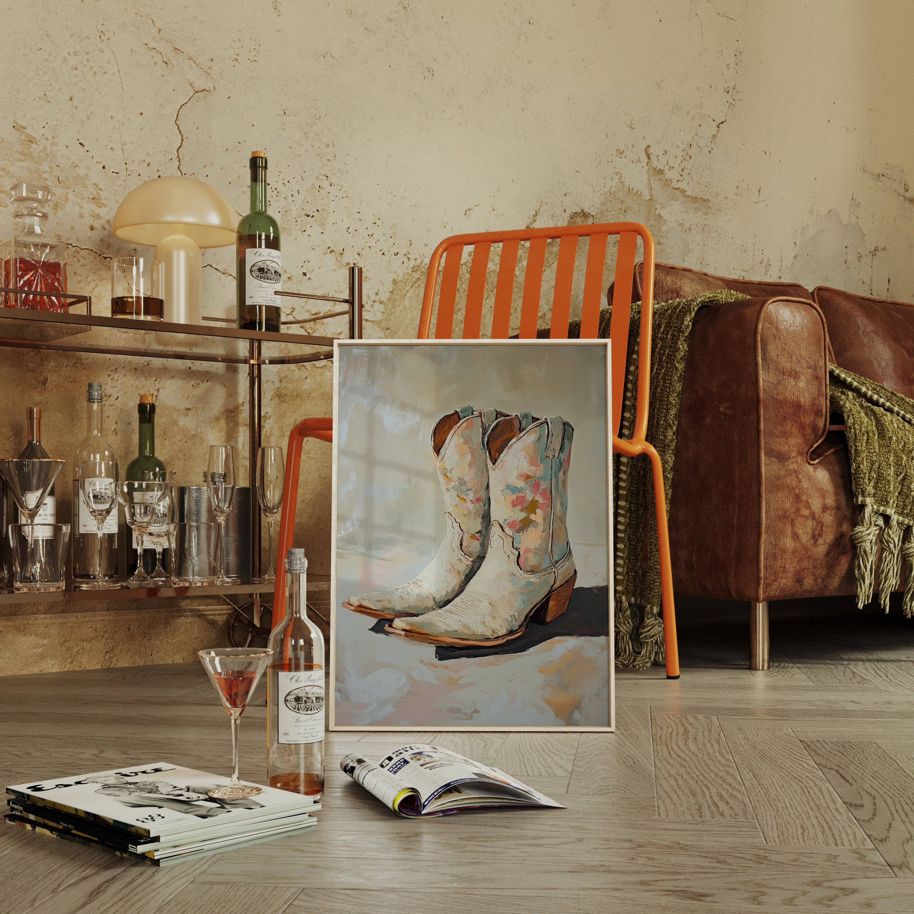 Painted Soles: Floral Cowgirl Boots