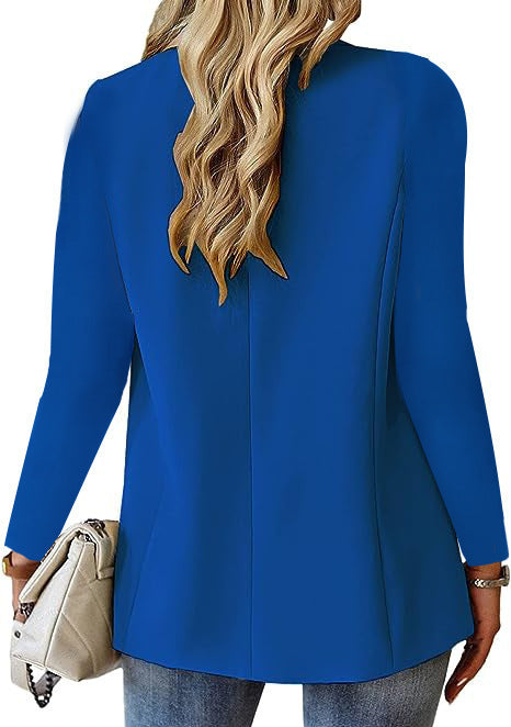 Ins Lapel Button Jacket Fashion Commuter Casual Suit Jacket Women's Long-sleeved Tops Outwear Clothing