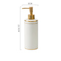 Ceramic Lotion & Soap Dispenser Bottle 390ml | Gemstone Patterns