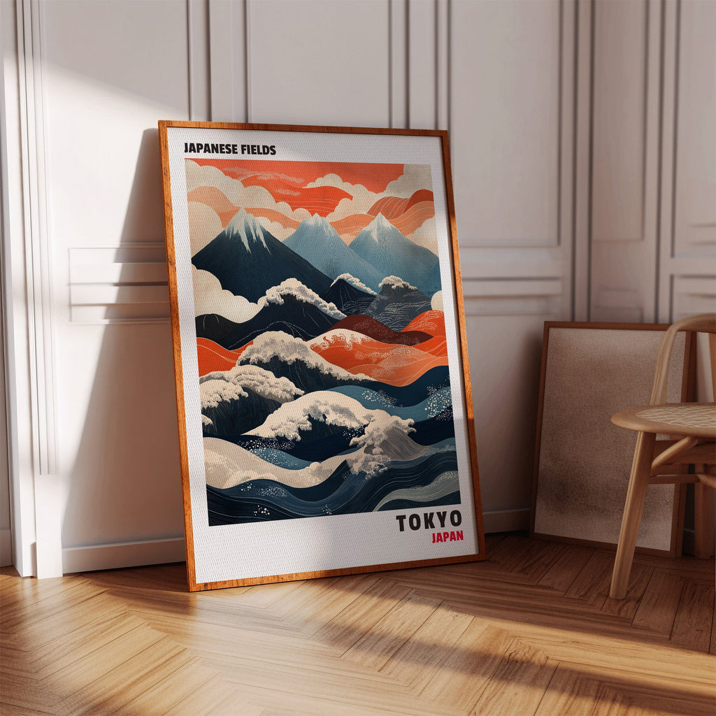 Japanese Fields – Mountain and Wave Harmony