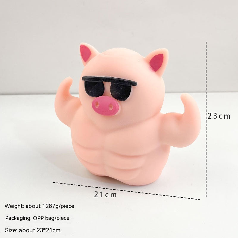 Muscle Pig Squishy Decompression Toy – Large & Small