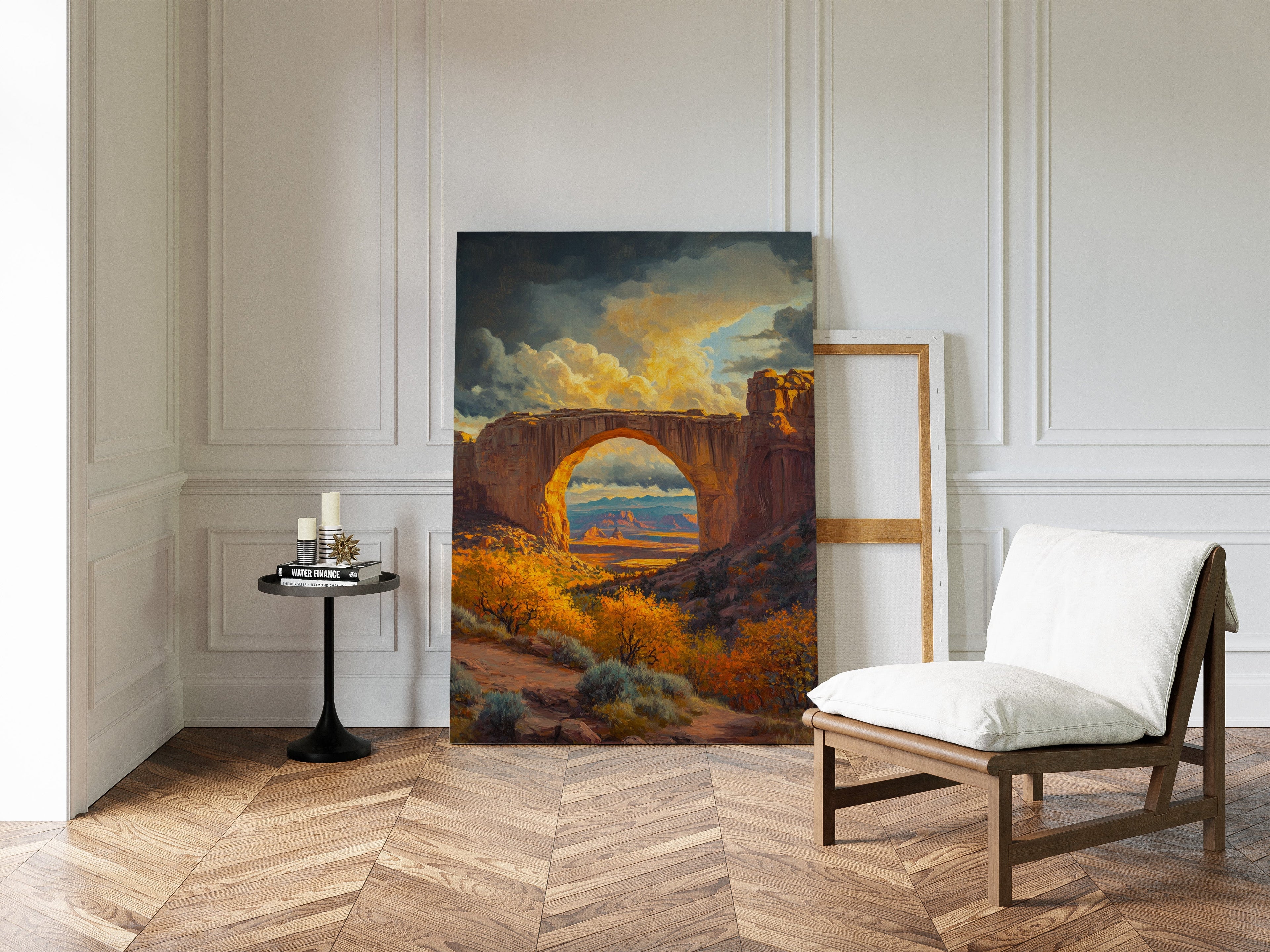 Southwest Arch Canyon Canvas – Autumn Desert Landscape Wall Art