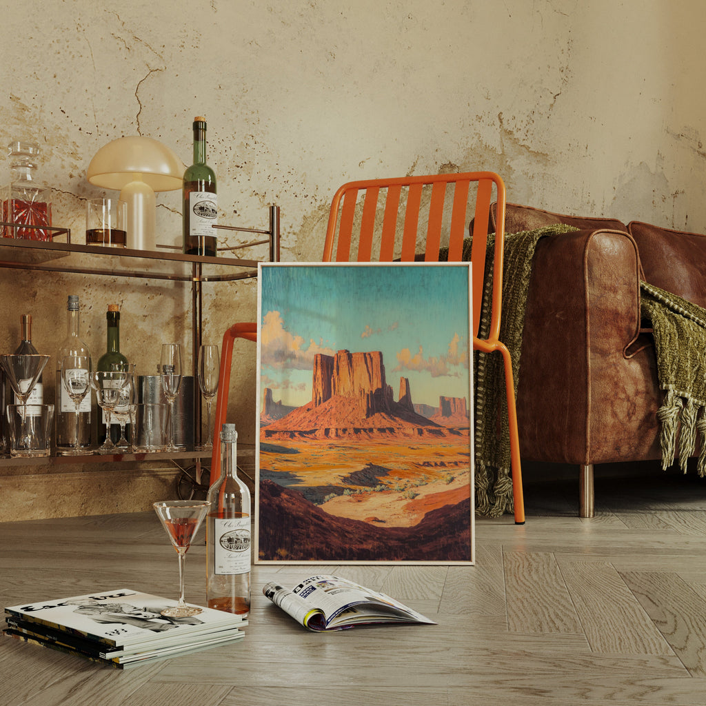 Monument Valley Buttes Canvas – Western Desert Wall Art