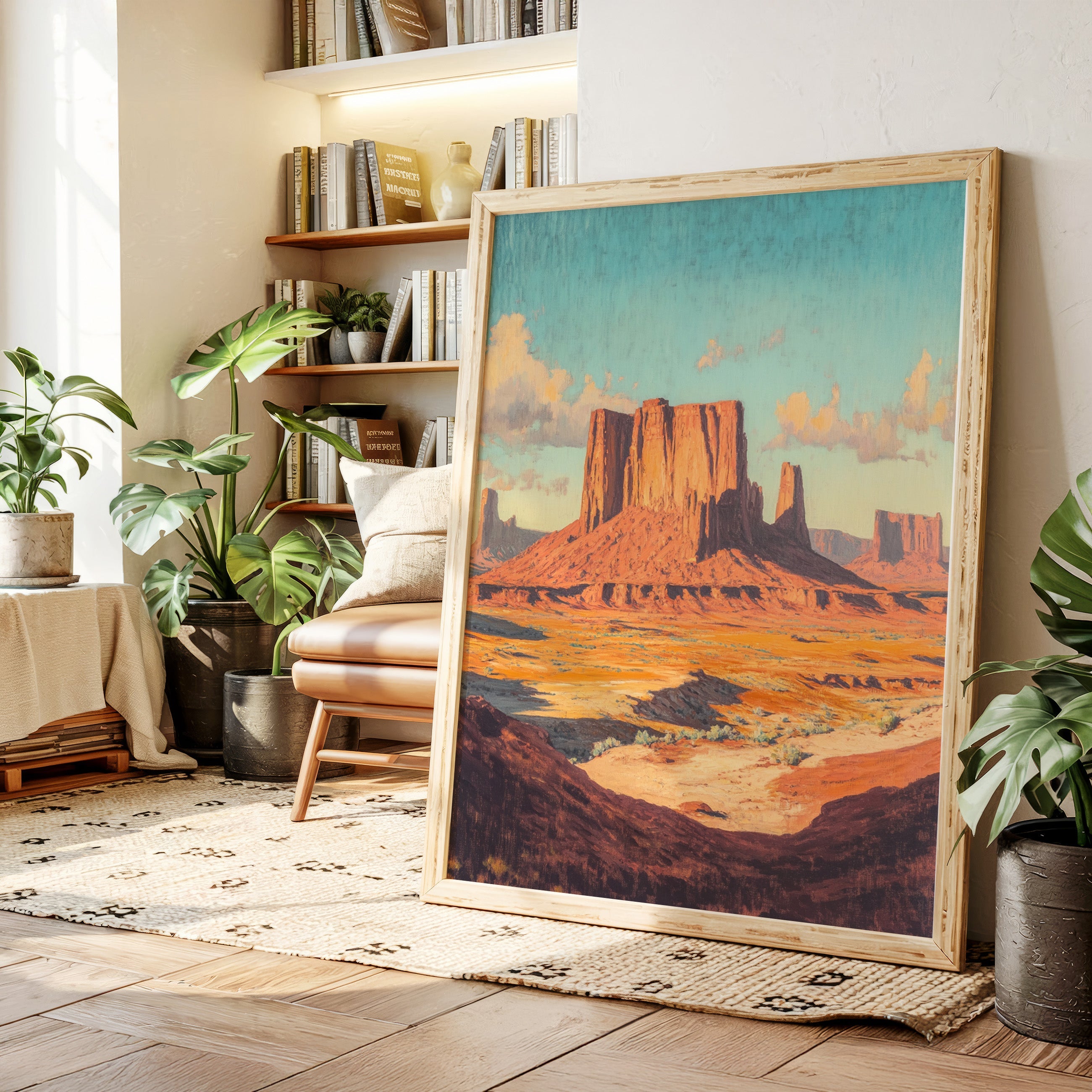Monument Valley Buttes Canvas – Western Desert Wall Art