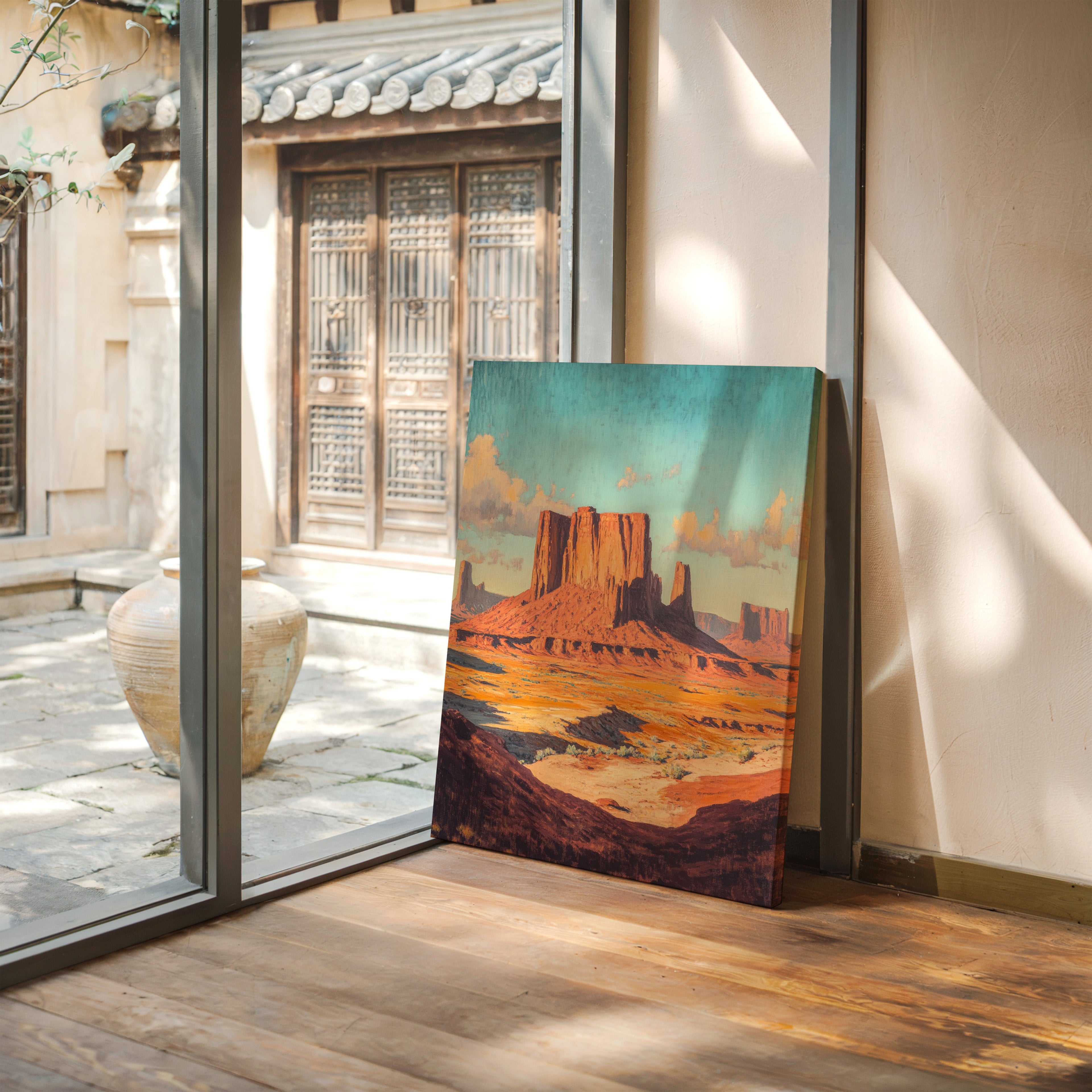 Monument Valley Buttes Canvas – Western Desert Wall Art
