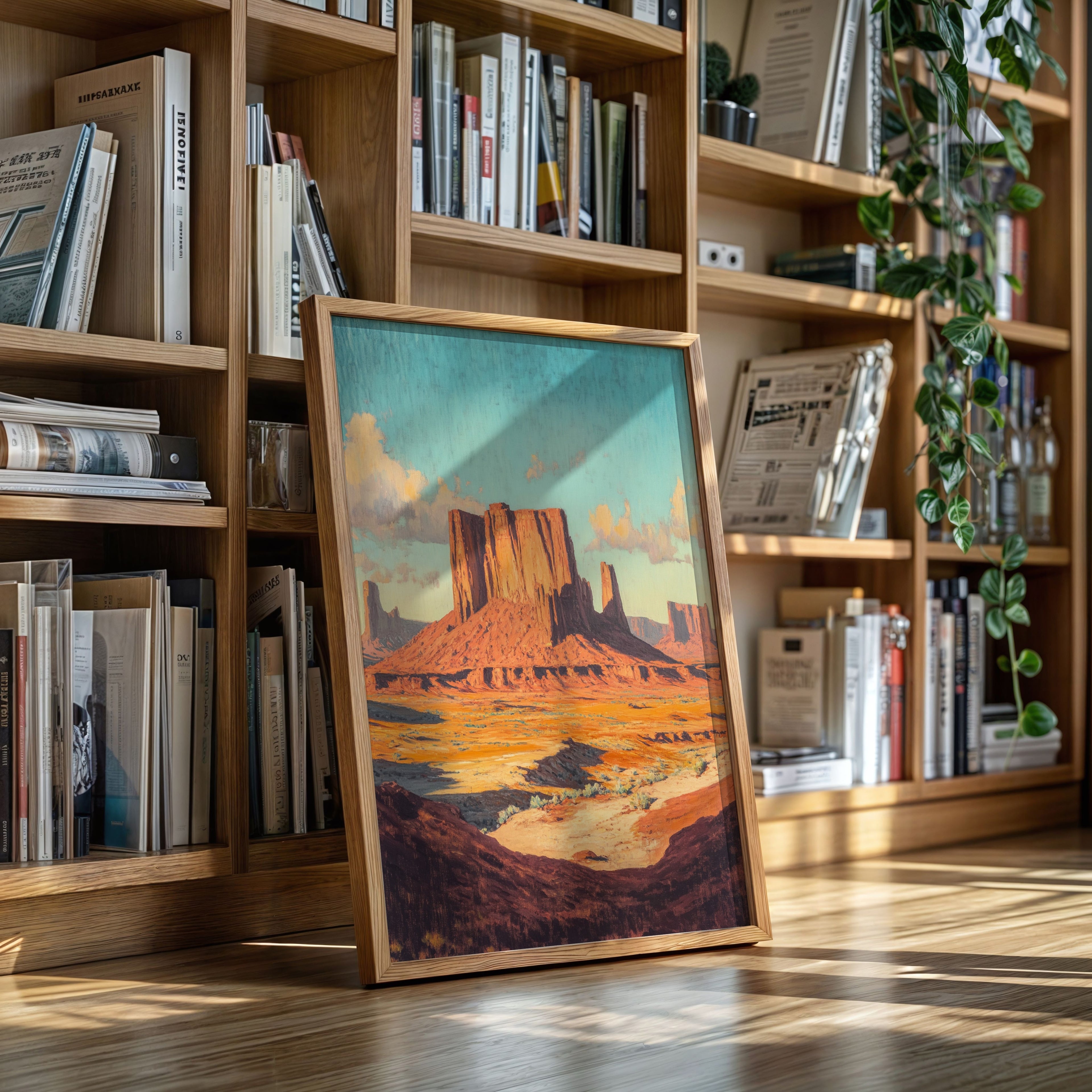 Monument Valley Buttes Canvas – Western Desert Wall Art
