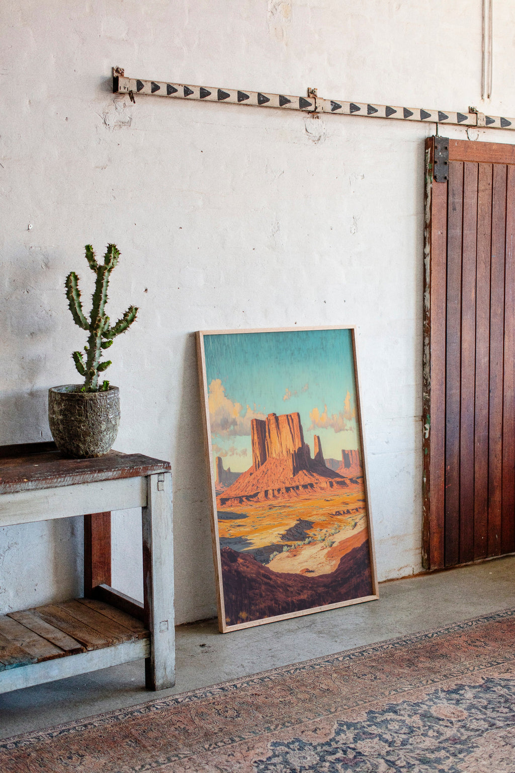 Monument Valley Buttes Canvas – Western Desert Wall Art