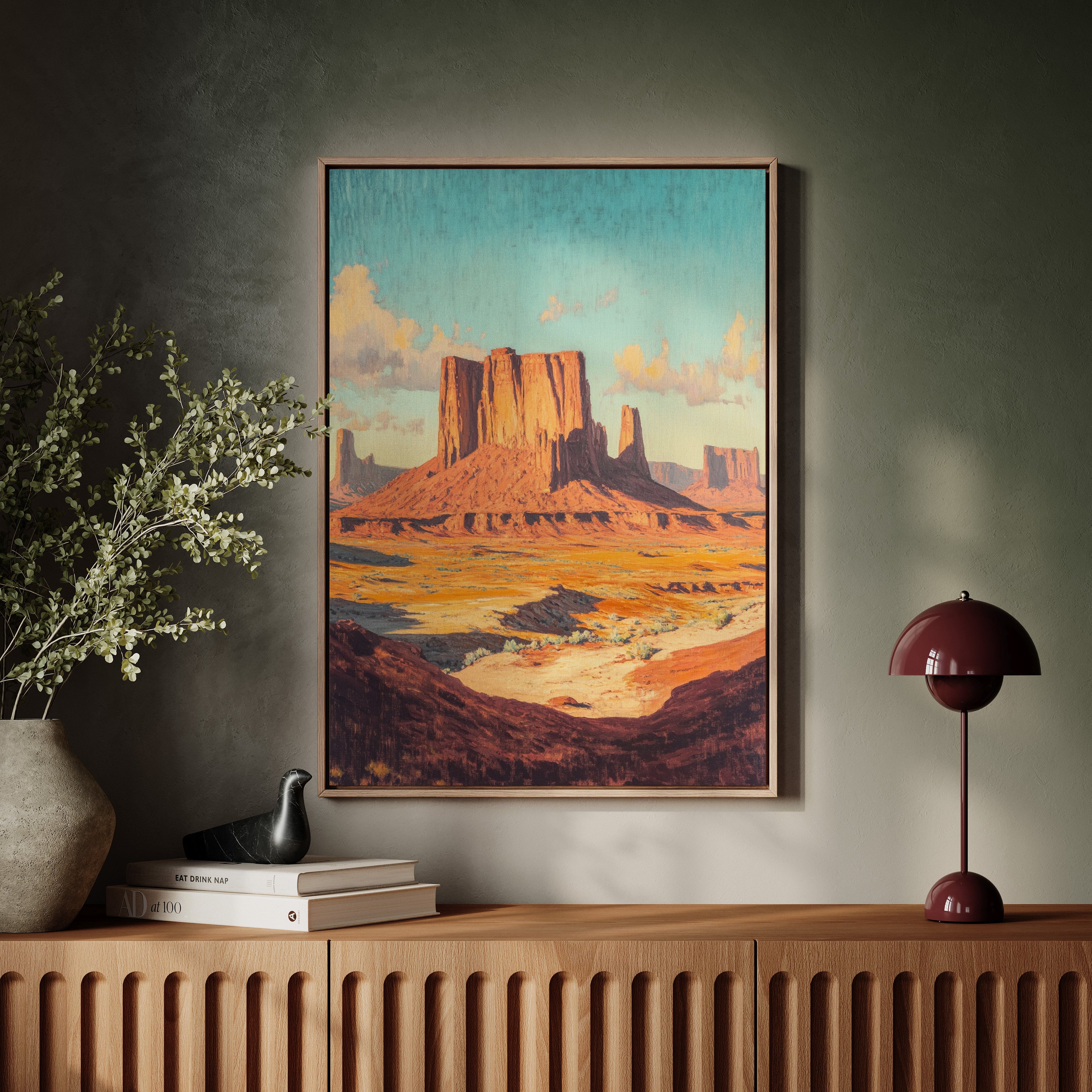 Monument Valley Buttes Canvas – Western Desert Wall Art