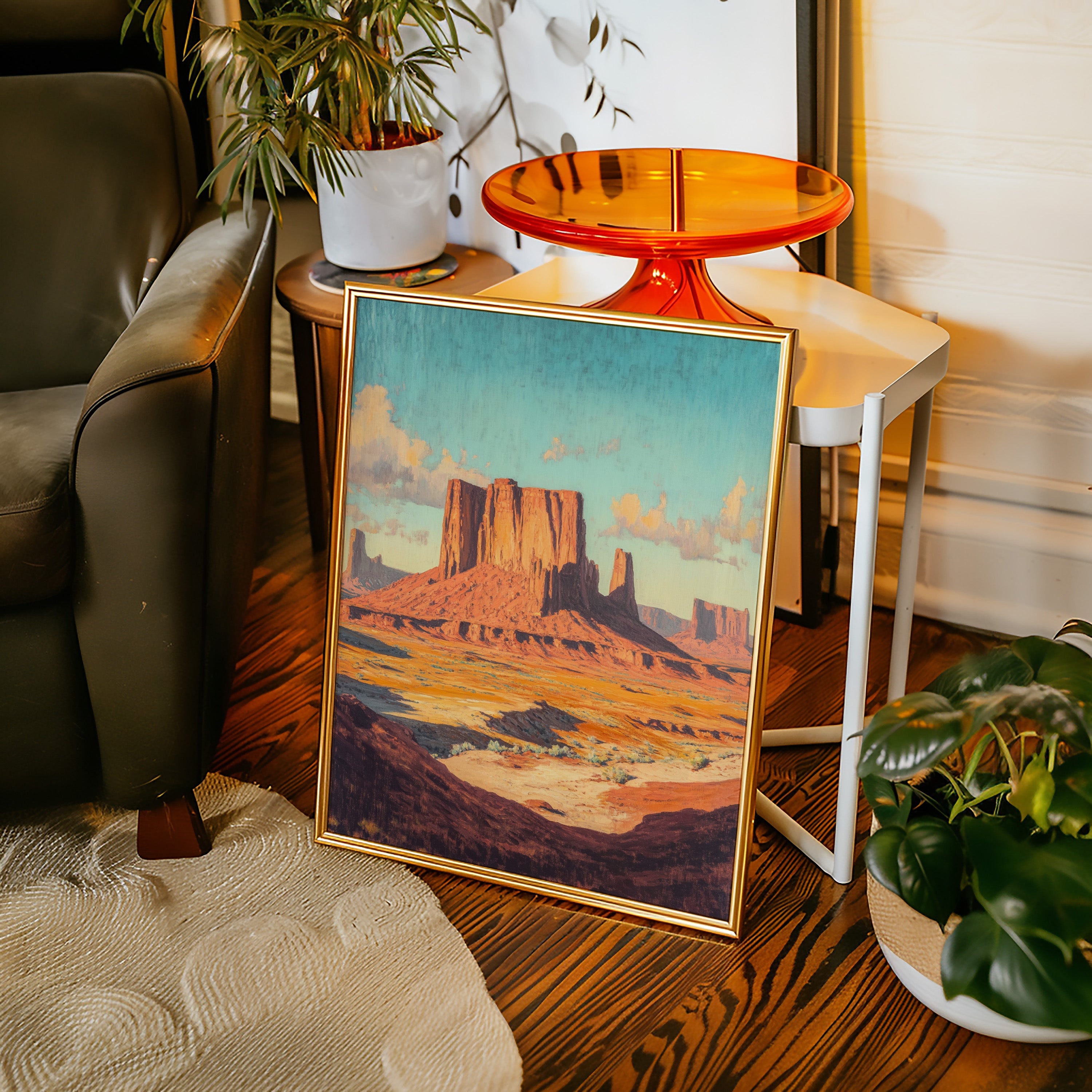Monument Valley Buttes Canvas – Western Desert Wall Art