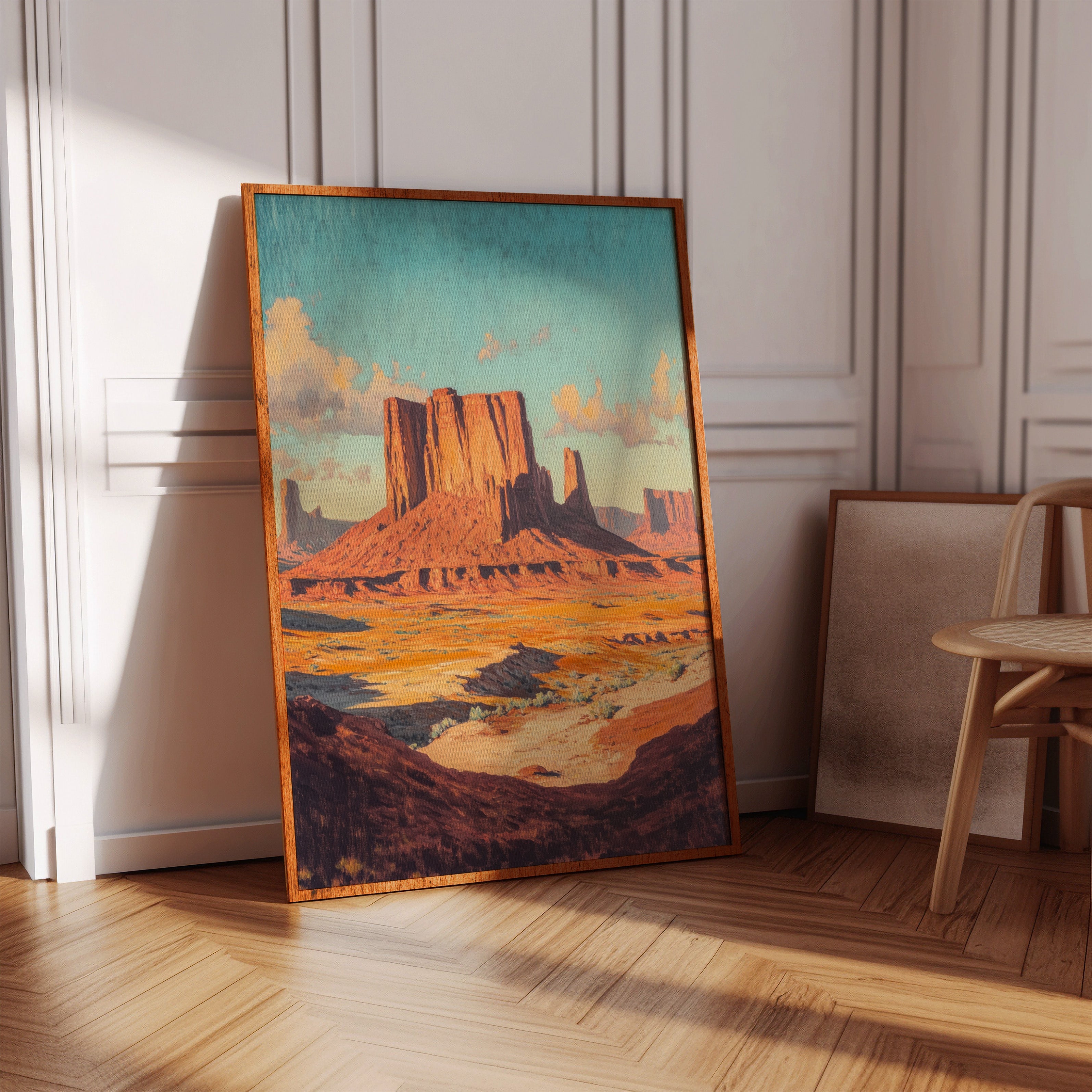 Monument Valley Buttes Canvas – Western Desert Wall Art