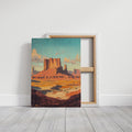 Monument Valley Buttes Canvas – Western Desert Wall Art