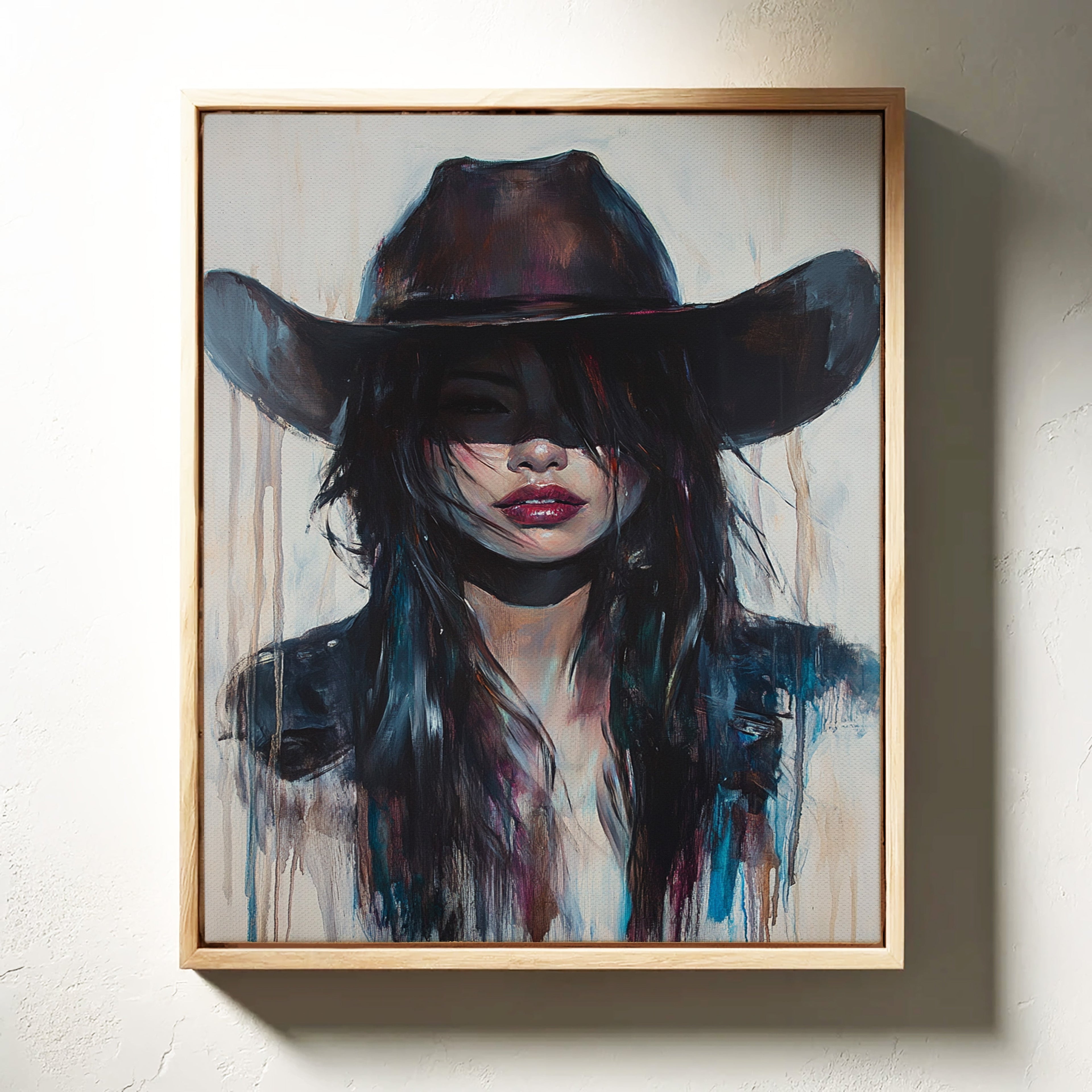 Mystic Cowgirl Canvas – Moody Western Woman Wall Art