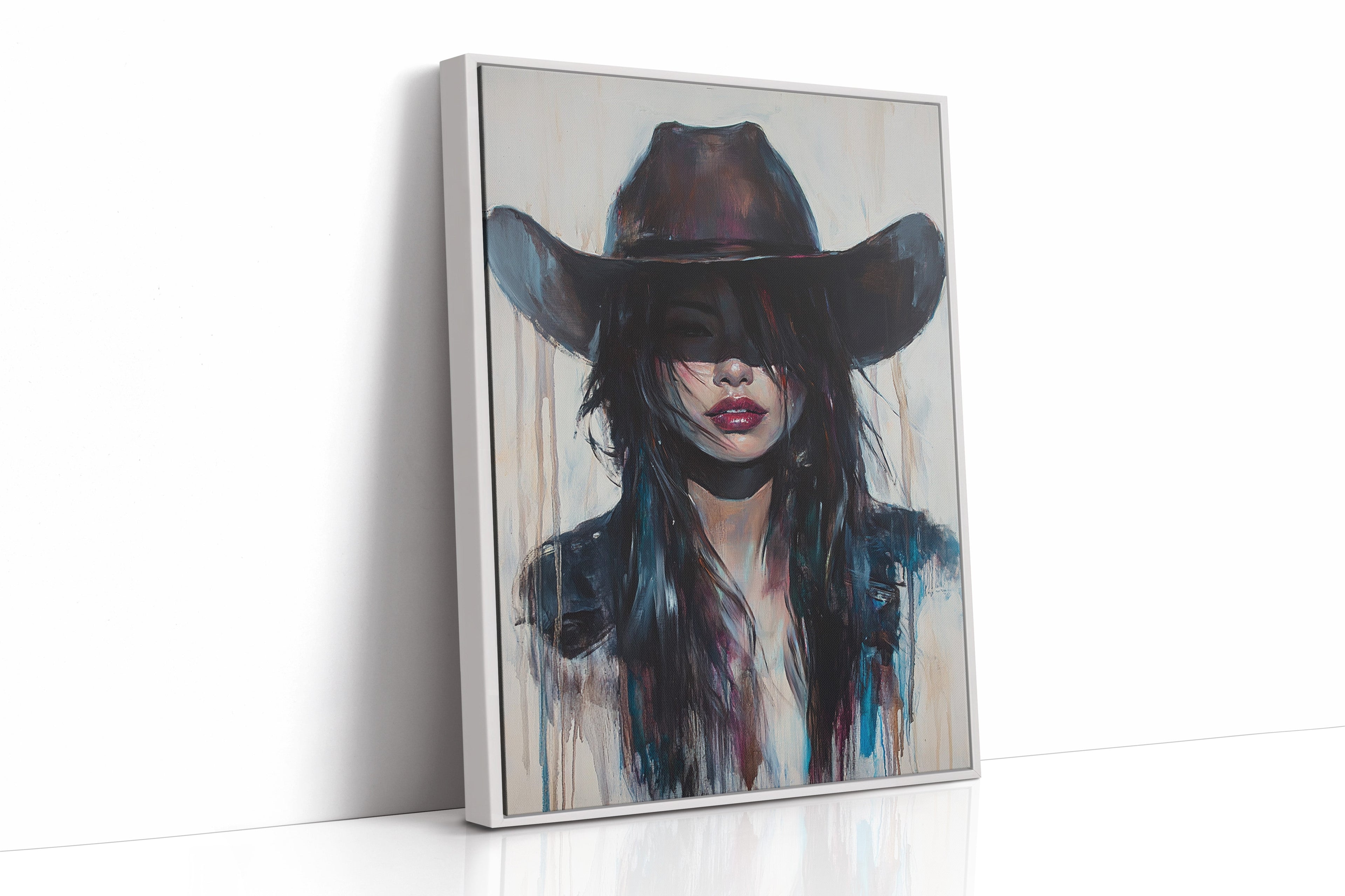 Mystic Cowgirl Canvas – Moody Western Woman Wall Art