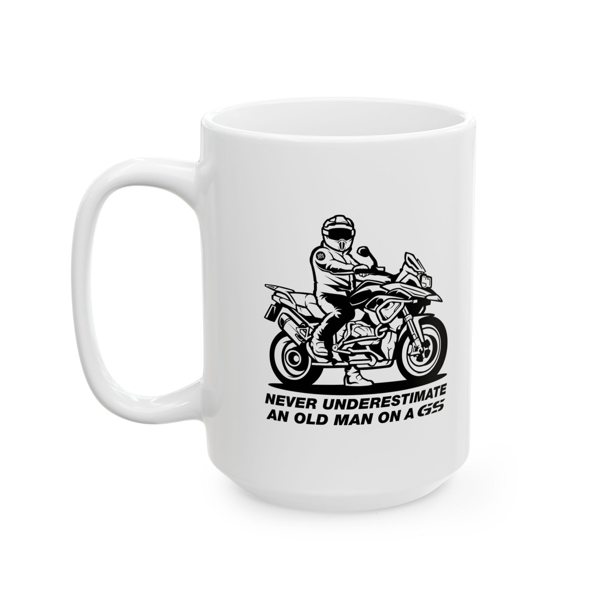 Old Man on a GS Mug - 11oz & 15oz - Perfect Gift for GS Riders