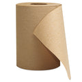 GEN Hardwound Roll Towels, 1-Ply, 8" x 300 ft, Brown, 12 Rolls/Carton