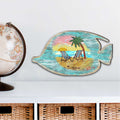 Rustic Tropical Fish Coastal Outdoor Decor Large Ornament by G. DeBrekht - Coastal Holiday Decor - 8198527-2M