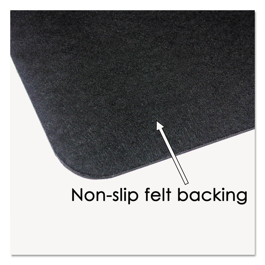Artistic Leather Desk Pad with Coaster, 19 x 24, Black