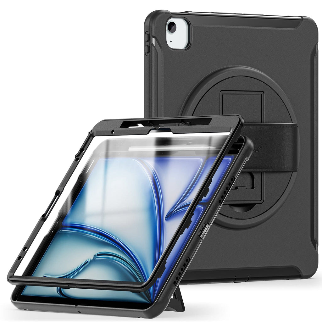 iPad Air 13-inch (M2 / M3 / M4) Case - Heavy-Duty, Hand Strap | Raider Series
