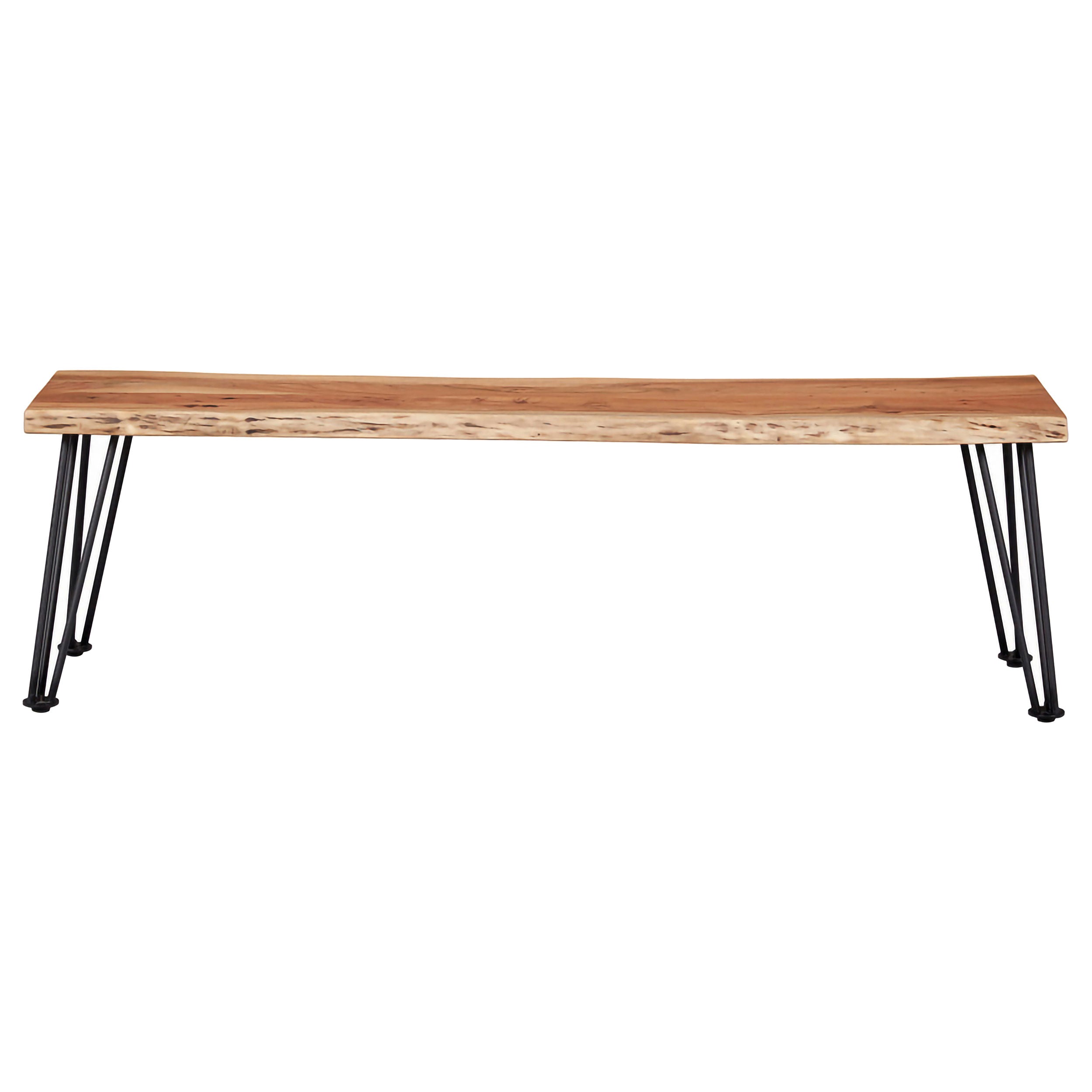 Sherman Wood Dining Bench Natural Acacia
