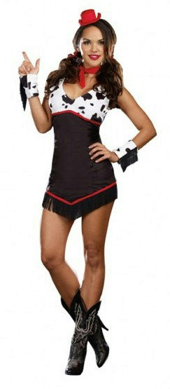 Ridin' Broncos Cowgirl Adult Costume SMALL