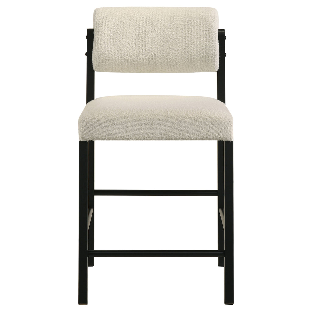 Decker 7-piece 70-inch Rectangular Counter Height Dining Set Cream and Black