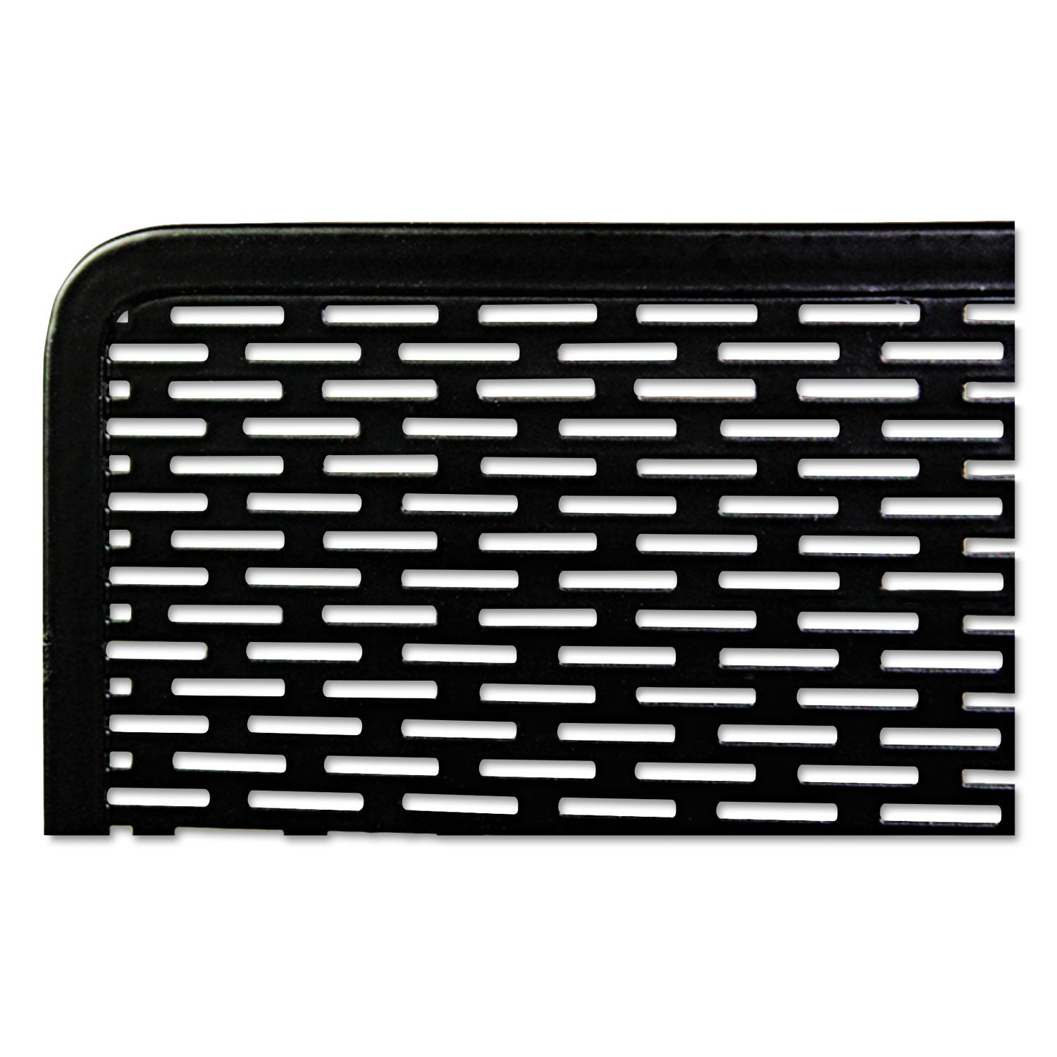 Artistic Urban Collection Punched Metal Letter Sorter, 3 Sections, DL to A6 Size Files, 6.5" x 3.25" x 5.5", Black