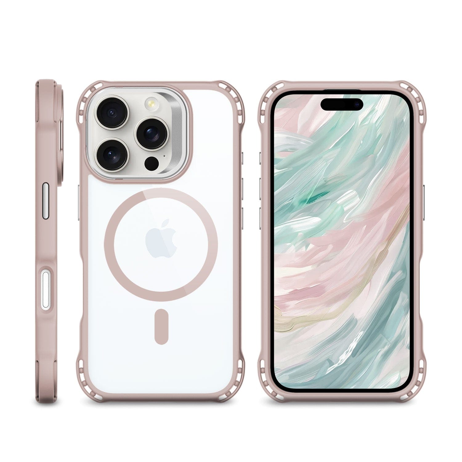 iPhone 16 Pro Max Clear Kickstand Case - Anti-Slip, Rugged, MagSafe | Venture Series