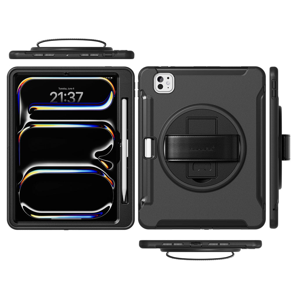 iPad Pro 11-inch (M4 2024 / M5 2025) Case - Heavy-Duty with Hand Strap | Raider Series