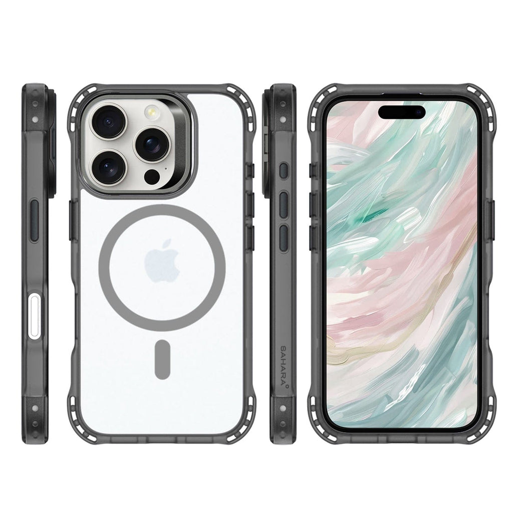 iPhone 16 Pro Max Clear Kickstand Case - Anti-Slip, Rugged, MagSafe | Venture Series