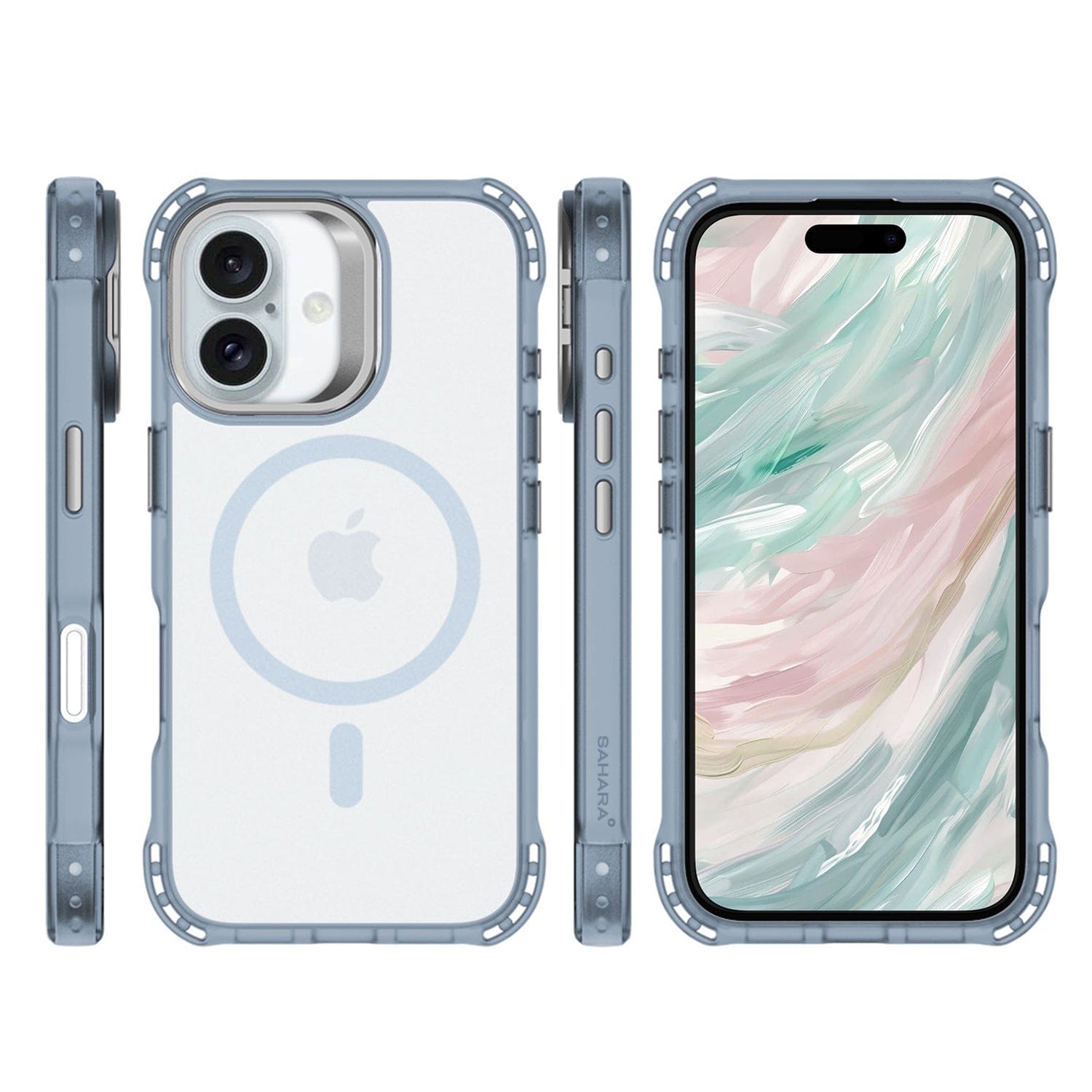 iPhone 16 Plus Clear Kickstand Case - Anti-Slip, Rugged, MagSafe | Venture Series