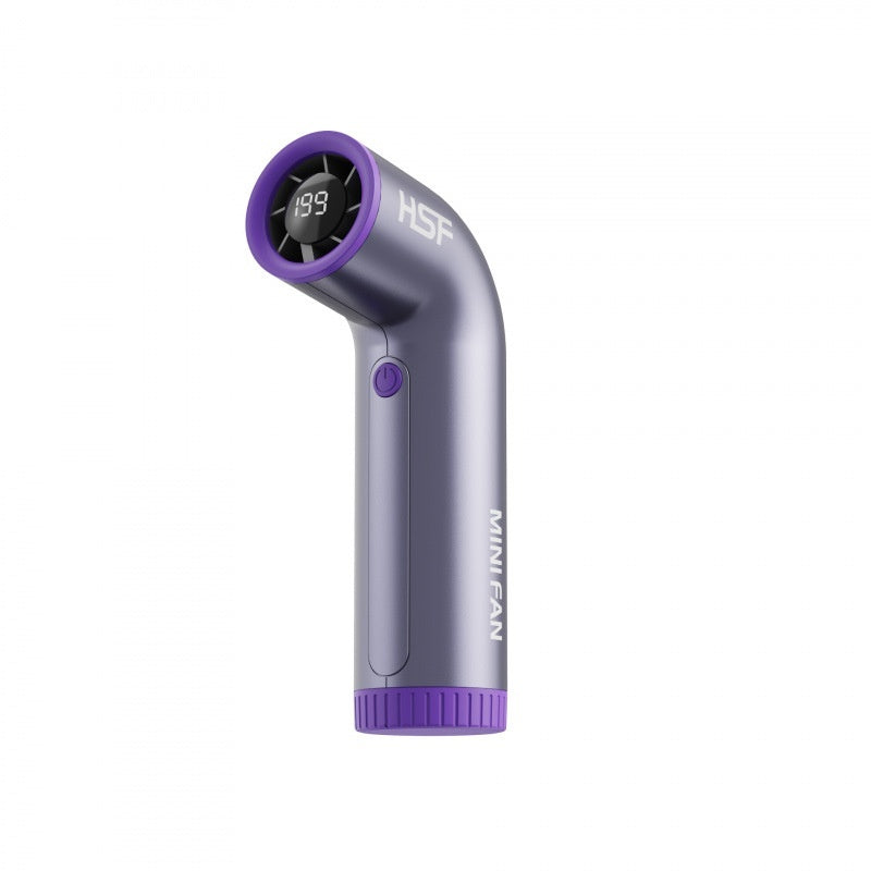 Portable Turbo Handheld Fan — 199-Speed, USB Rechargeable, 3 Colors