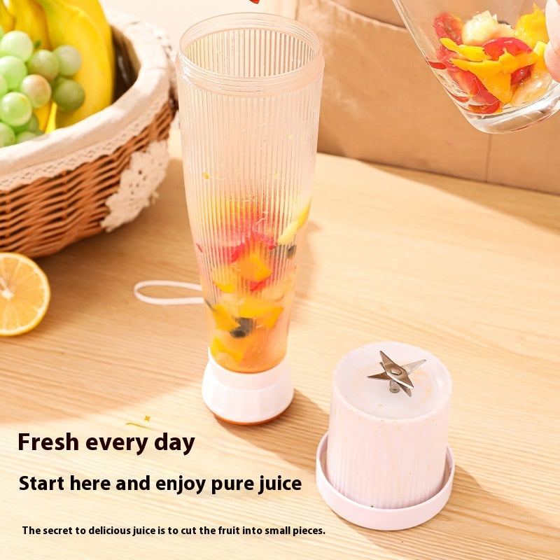 Portable Electric Juicer Blender Cup 400ml USB Rechargeable