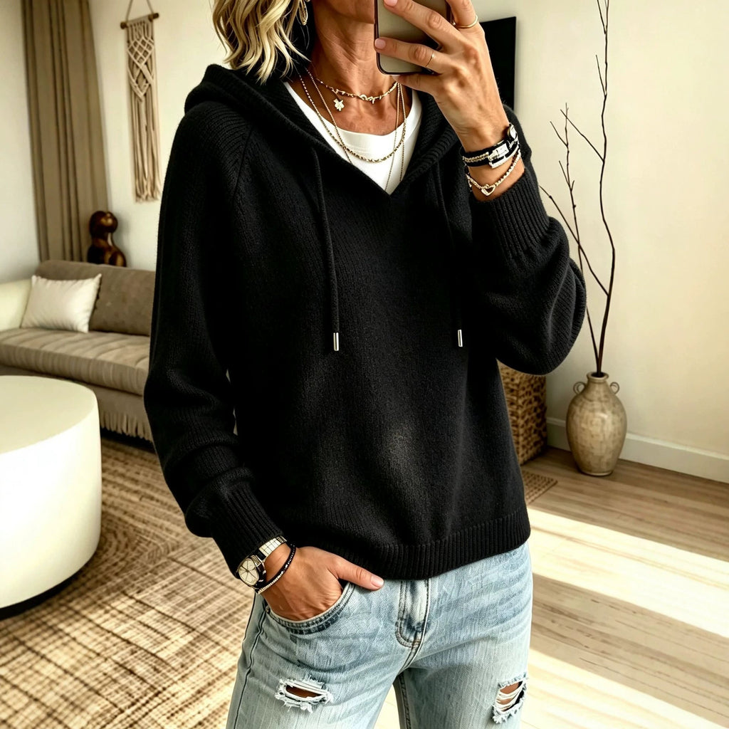 Women’s Casual Hooded Warm Pullover Sweater – 8 Colors