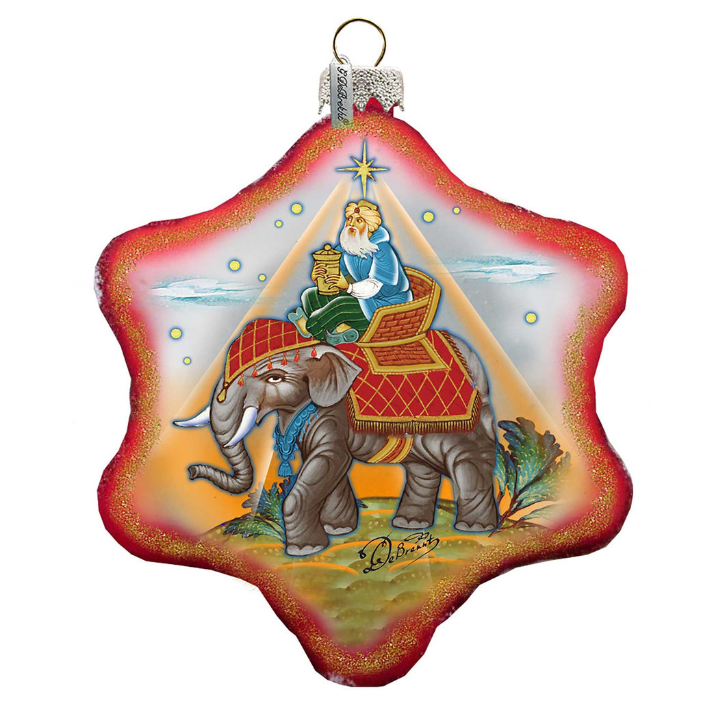 Miracle Nativity King Snowflake Ornament Holiday by Debrekht - 754-039