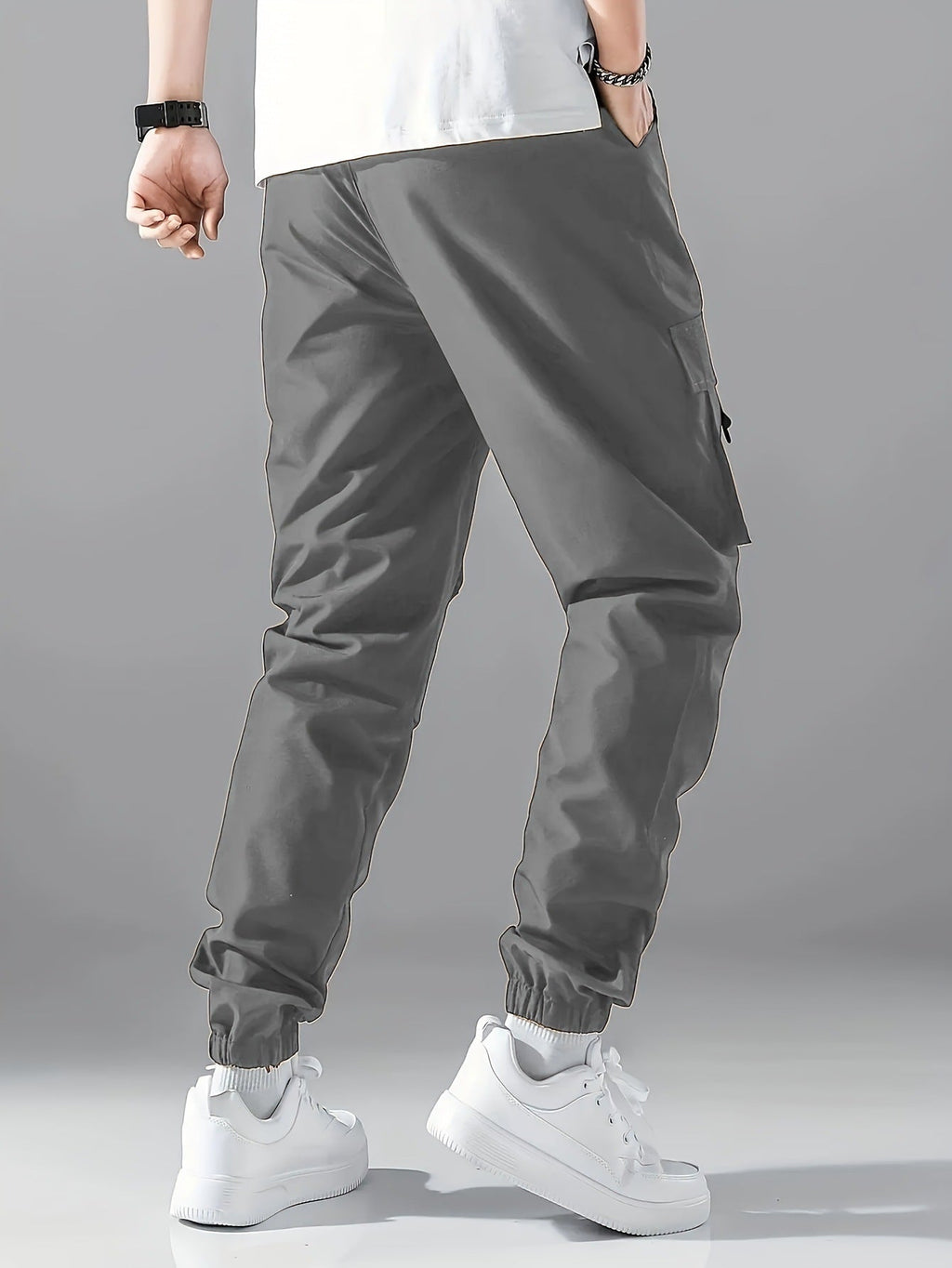 Men's Straight-Leg Ankle-Tied Work Pants