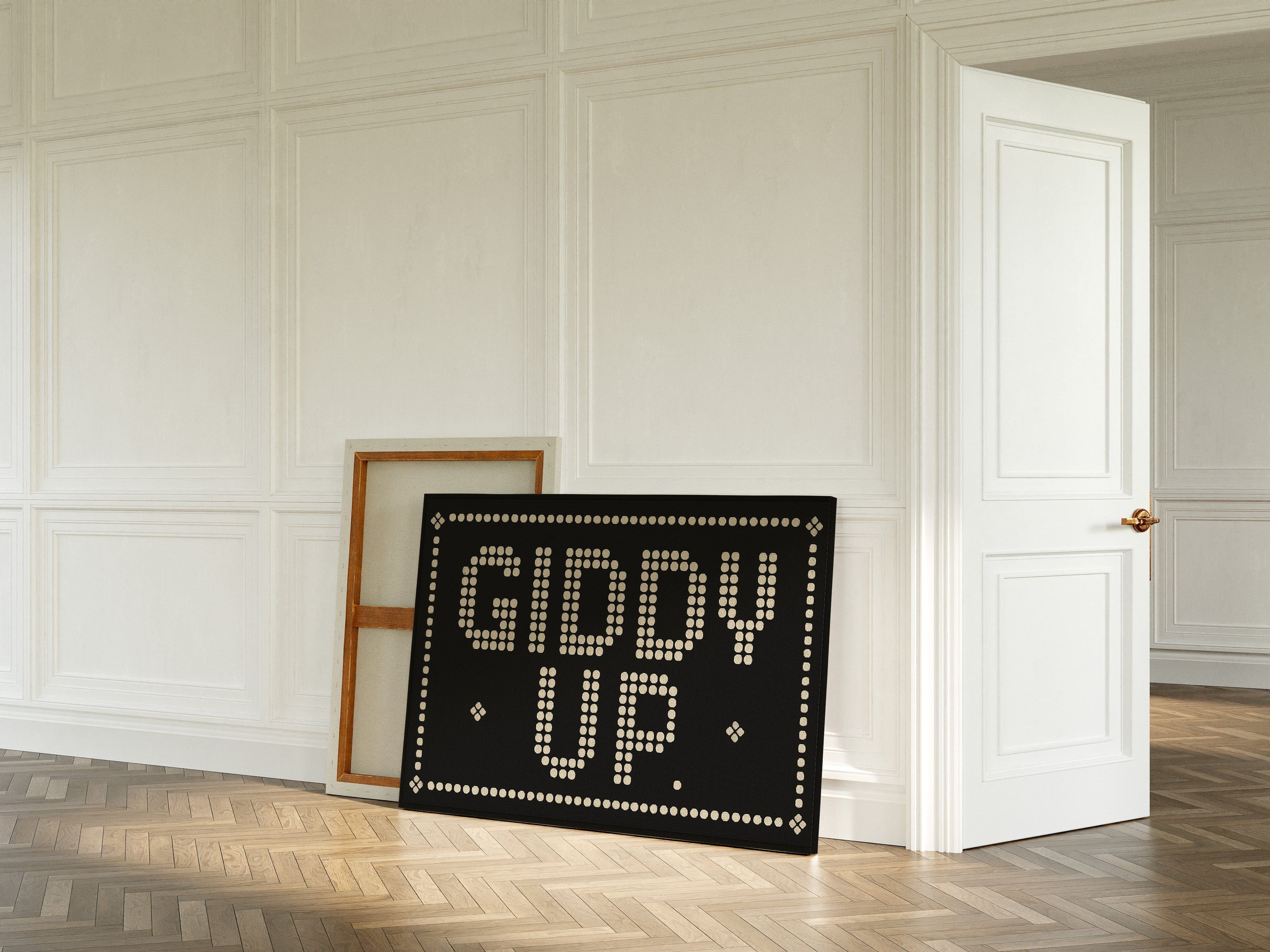 Giddy Up Western Typography